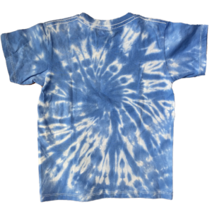 Sky Blue and White Spiral tie dye Shirt