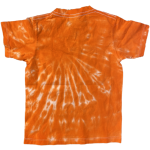 Orange and White Spiral Tie Dye Shirt