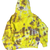 Purple and Yellow Youth Tie Dye Hoodie