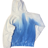 Blue and White Tie Dye Youth Hoodie
