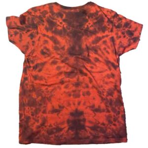Red and Black Marble Tie Dye Shirt 